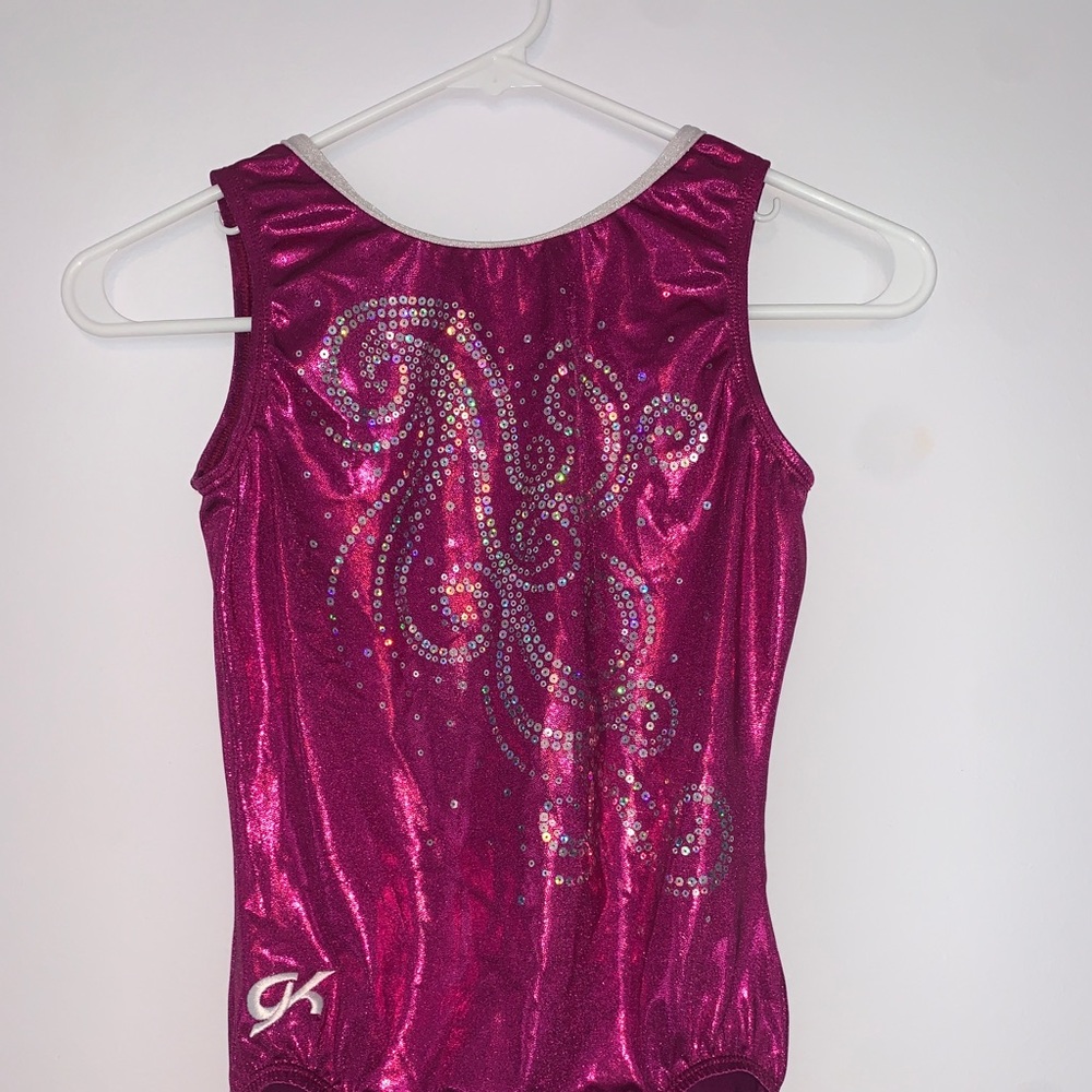 GK Elite Magenta Gymnastics Leotard